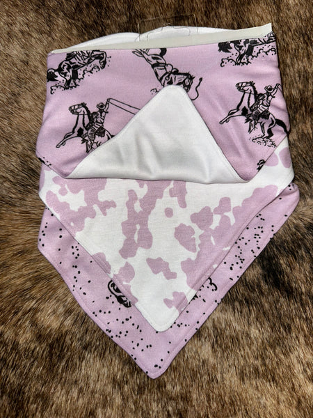 Dream Big Cowgirl Drool Bib Set