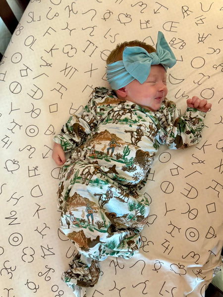 Out West Bamboo Infant Gown