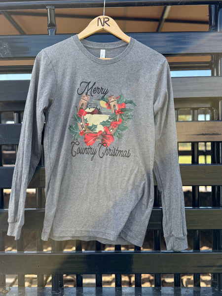 Merry Country Christmas-Gray