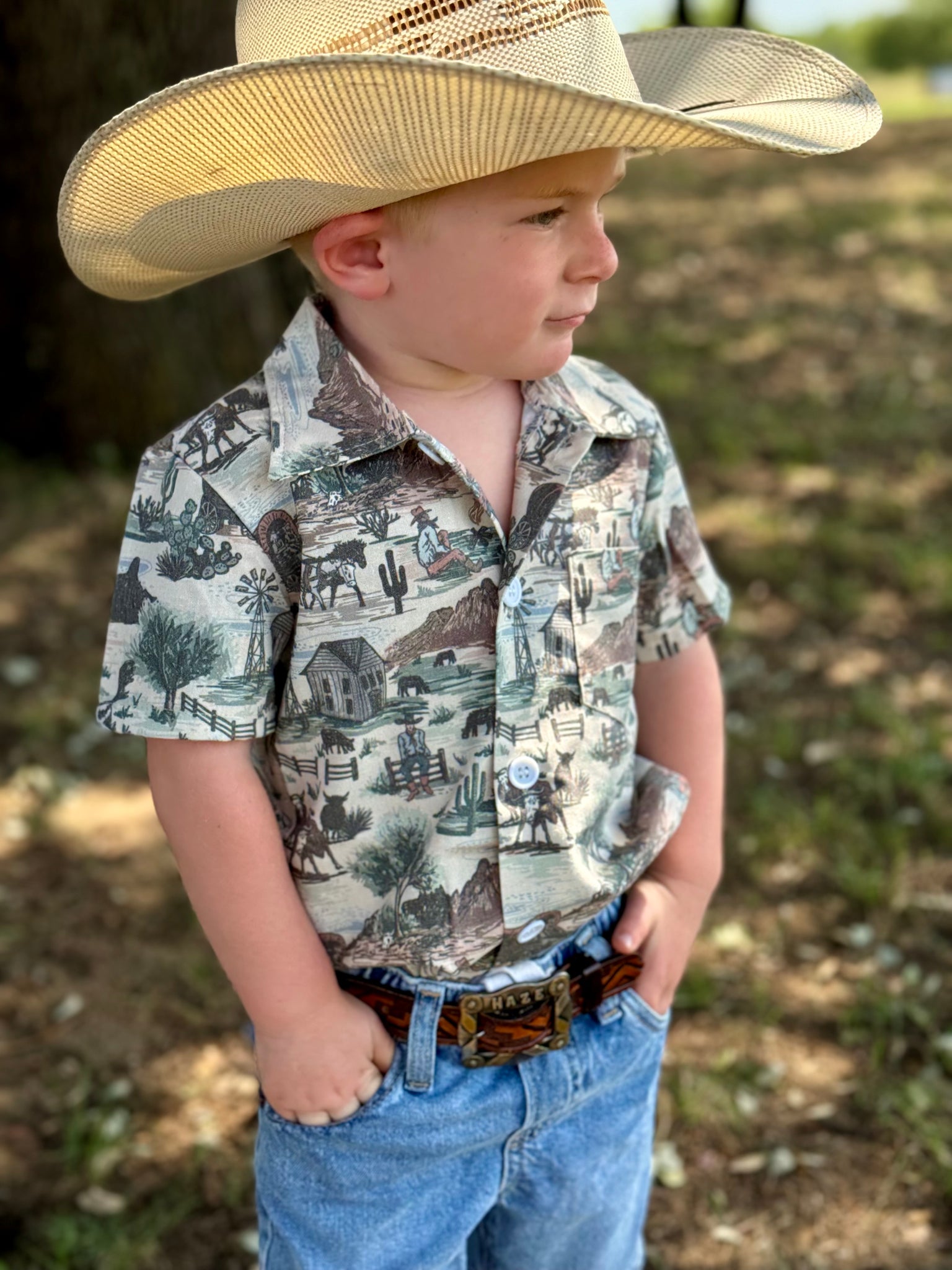 Out West Collared Button Down