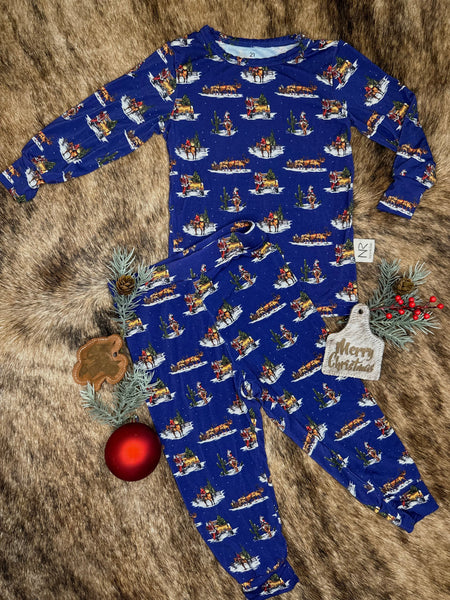 Kids Cowboy Christmas Jammies