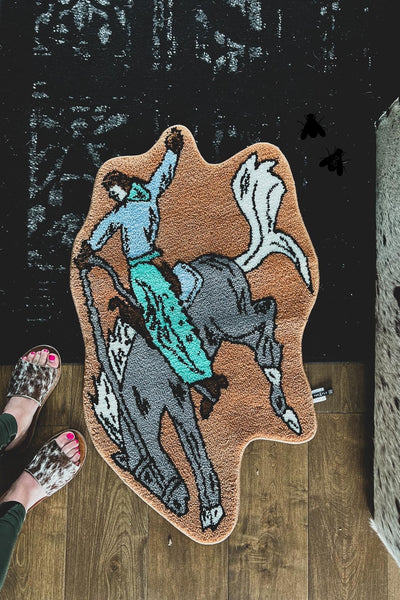 Bronc Buster Rug