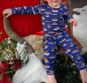 Kids Cowboy Christmas Jammies