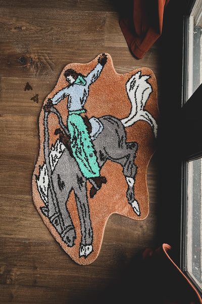 Bronc Buster Rug