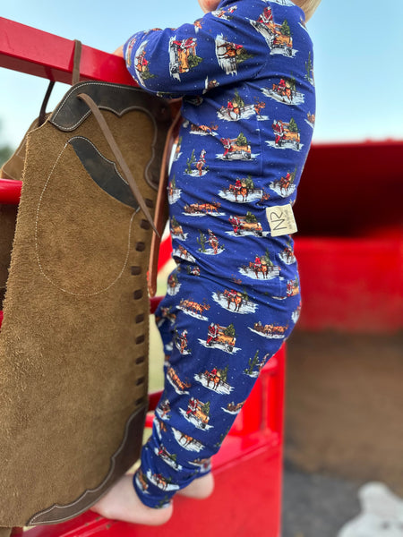 Kids Cowboy Christmas Jammies