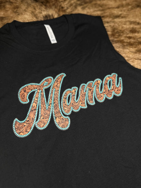 Turquoise Tooled Mama Tank