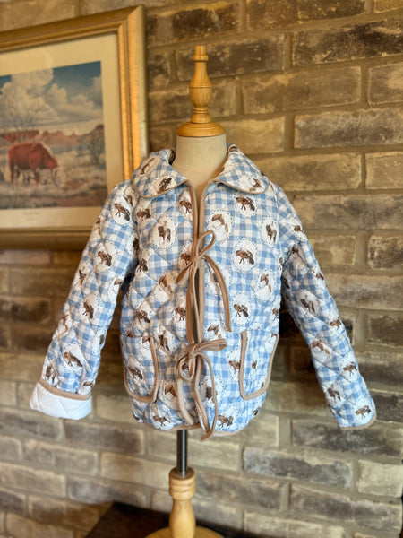 The Gingham Pony Quilted Jacket