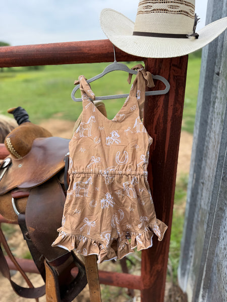 PREORDER Branded Cowgirl Romper