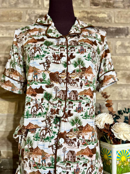 Out West Bamboo Women’s Pajama Set WS