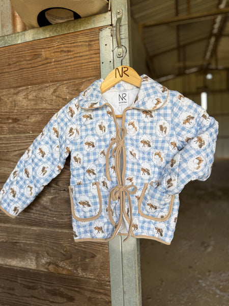 The Gingham Pony Quilted Jacket